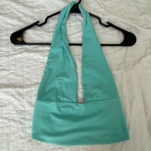 Plunge neck crop top